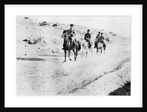 Turkish soldiers leaving Mosul, Mesopotamia, WWI by Anonymous