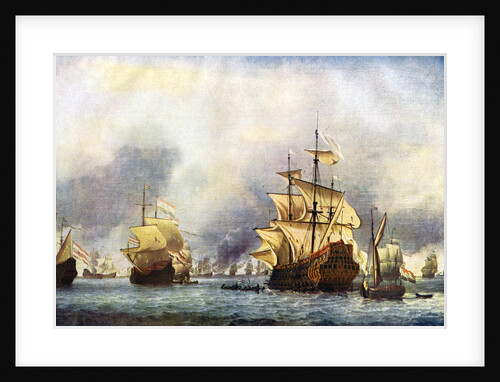 'The Surrender of the Prince Royal'. c1650-1700 by Willem Van de Velde the Younger