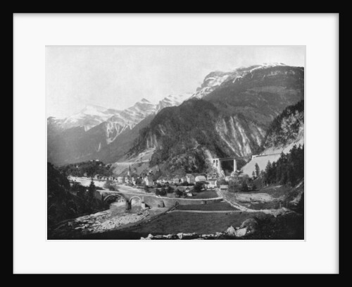 St Gotthard Pass and Bridge, Switzerland by John L Stoddard