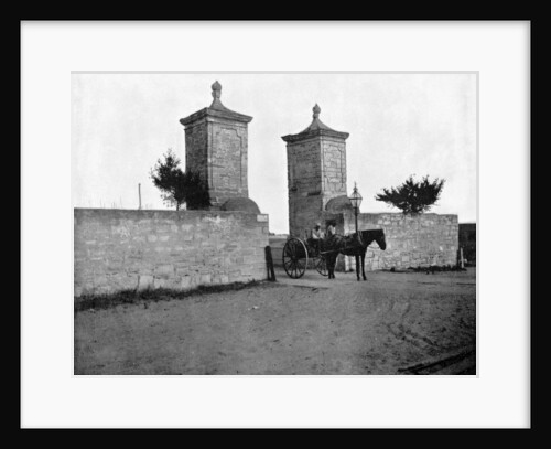 The Old City Gate, St Augustine, Florida, USA by John L Stoddard