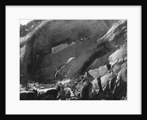 Cliff Dwellings, Mancos Canyon, Arizona, USA by John L Stoddard