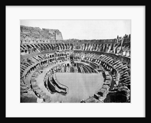 Interior of the Colosseum, Rome by John L Stoddard