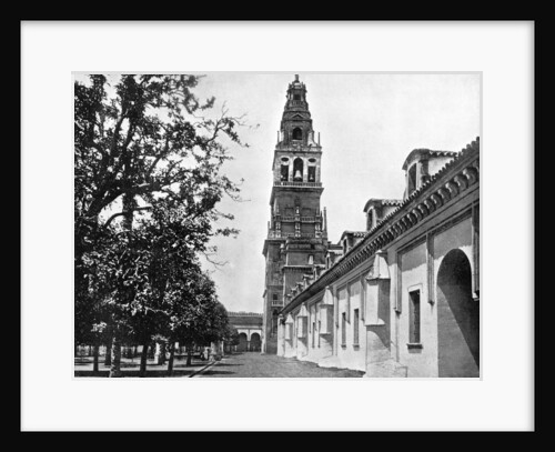 Court of Oranges and Mosque, Cordoba, Spain by John L Stoddard