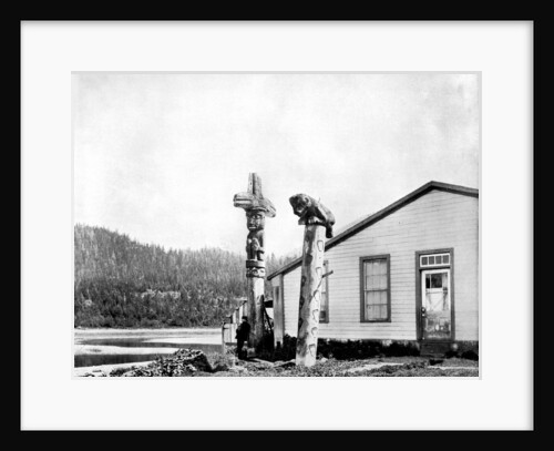 Totem Poles, Alaska, USA by John L Stoddard