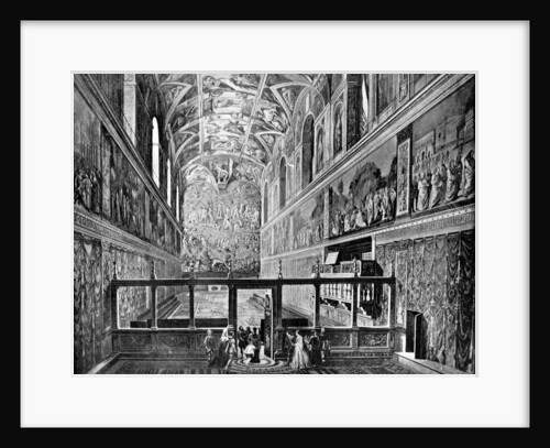 Sistine Chapel, Vatican, Rome by John L Stoddard