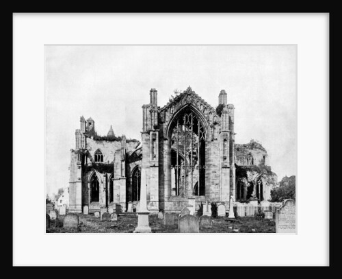 Melrose Abbey, Scotland by John L Stoddard
