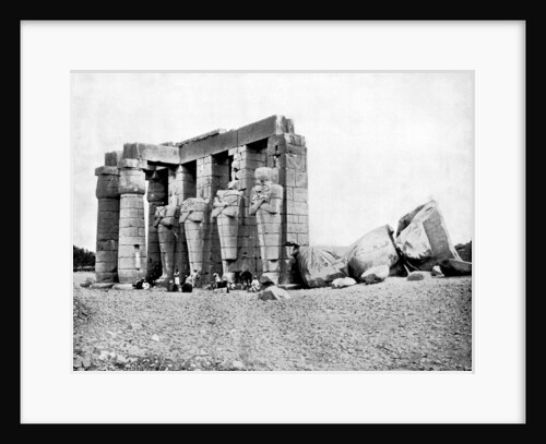 Ruins, Thebes, Egypt by John L Stoddard