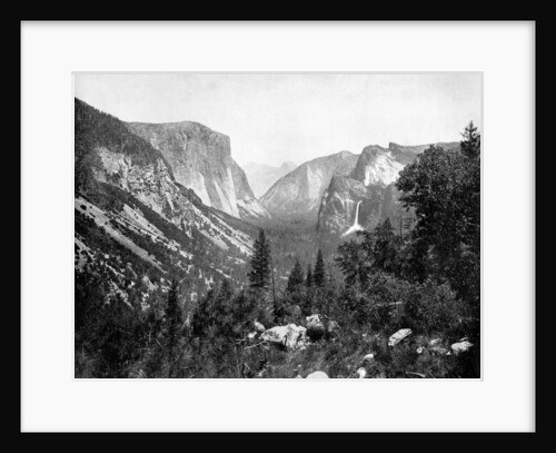 Yosemite Valley from Artist's Point, California, USA by John L Stoddard