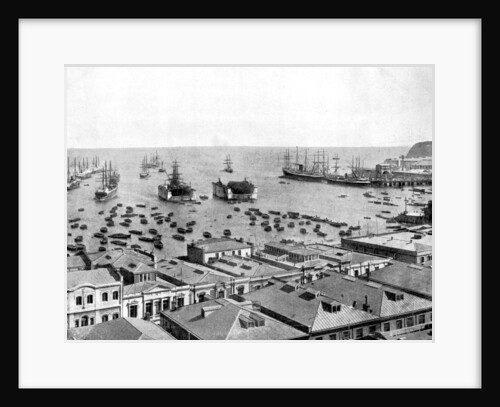 Valparaiso Harbour, Chile by John L Stoddard