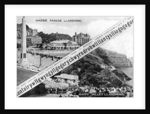 Happy Valley and Marine Parade, Llandudno by E Dennis