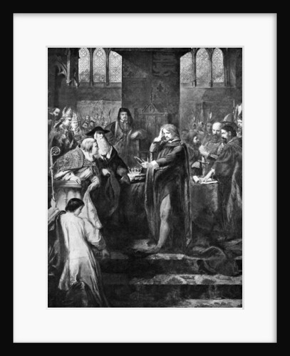 King Richard II resigning the crown to his cousin Bolingbroke by Anonymous