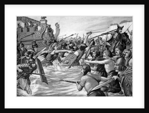 The landing of Julius Caesar in Britain, 55 BC by Richard Caton Woodville II