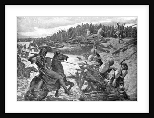 Julius Caesar crosses the Thames, c55 BC by Anonymous