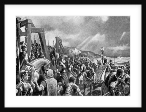 The Emperor Caligula on the shore of Boulogne, 40 AD by A MacKinlay