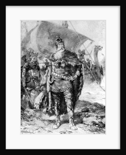 A great Viking by Hermanus Koekkoek