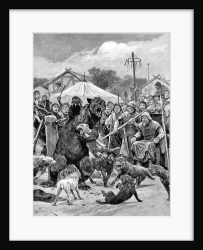 Bear-baiting in Saxon times by Richard Caton Woodville II