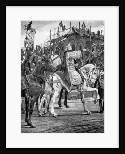 Edward the Confessor watching the building of Westminster Abbey by Richard Caton Woodville II