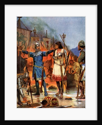 Fitz-Stephen Burns his Boats, 1169 AD by Richard Caton Woodville II