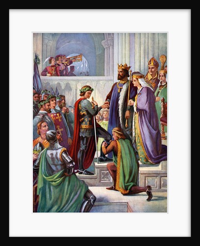 The Investiture of the Black Prince as a Knight of the Garter by Anonymous