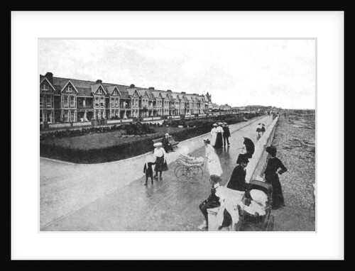 Families out walking on New Parade, East Worthing, West Sussex by Anonymous