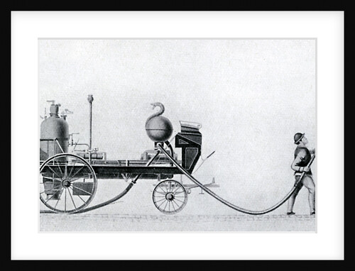 The first steam fire engine by Anonymous
