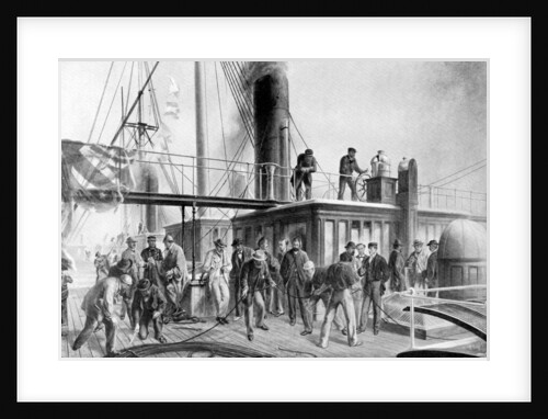 The 'Great Eastern' recovering the lost Atlantic cable by Anonymous