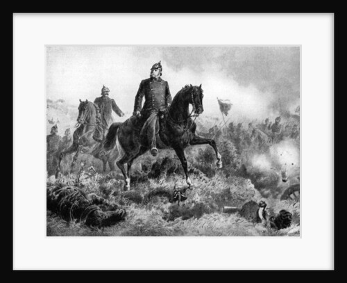 Wilhelm I at the Battle of Sadowa by Anonymous