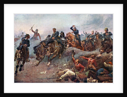 British Artillery Entering the Enemy lines at Tel-El-Kebir by Anonymous