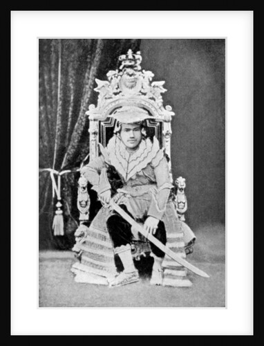 King Thibaw of Burma in full court dress by Anonymous
