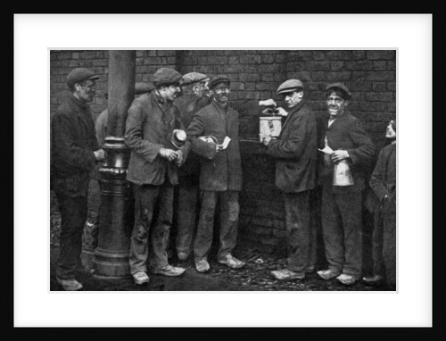 Balloting for the coal strike, Wheatsheaf Colliery, Pendlebury, January 1912 by Topical Press Agency