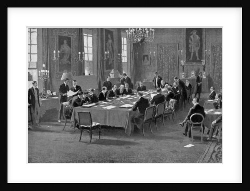 Signing the treaty of London, May 1913 by Anonymous