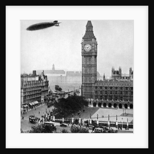 The R101 passing over the House of Commons by Anonymous
