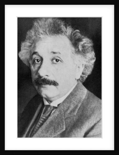 Albert Einstein, German-Swiss mathematician and theoretical physicist by Anonymous