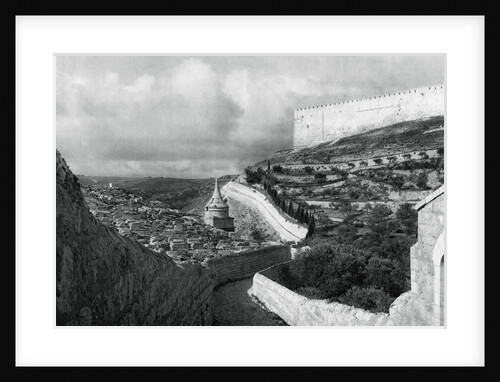 Jewish burial places near the Wall of Jerusalem by Martin Hurlimann