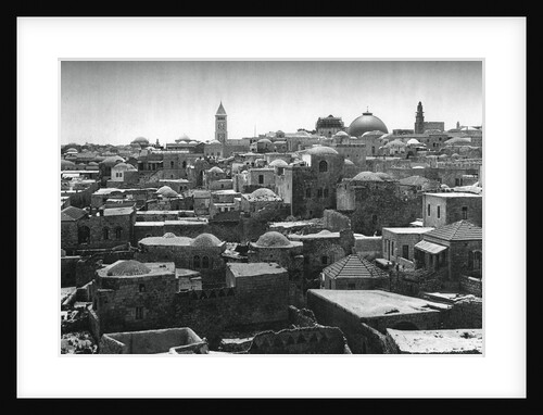 Jerusalem and Dome of the Church of the Holy Sepulchre by Martin Hurlimann
