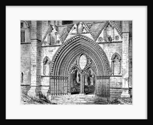 Western doorway of Elgin Cathedral, Elgin, Moray, Scotland by Anonymous