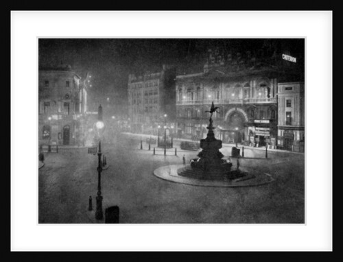 Piccadilly Circus, London, at night by Charles F Borup