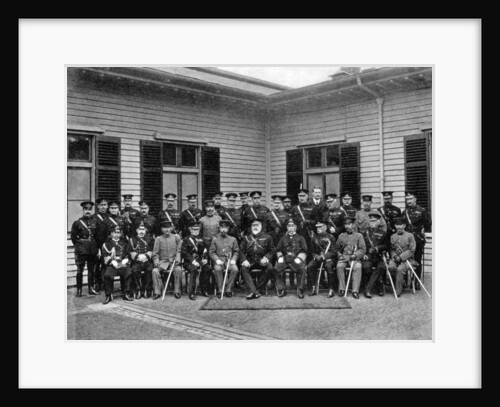 King Edward VII, Prince Fushimi and staff, Aldershot command by Gale & Polden