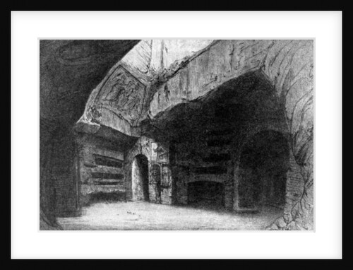 The crypt of St Cecilia, the Catacombs, Rome, Italy by ANDERSON