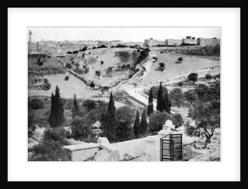 The Garden of Gethsemane and the Holy City of Jerusalem by Anonymous