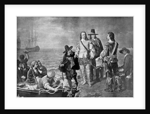 Hampden and Pym prevented from emigrating to New England by order of the government by Anonymous