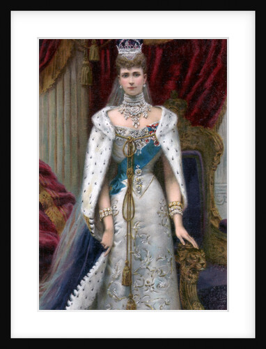 Queen Alexandra in full coronation robes by Anonymous
