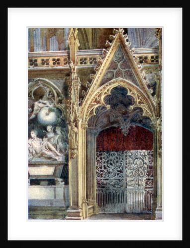 Entrance to the choir, Westminster Abbey by Alfred Hugh Fisher