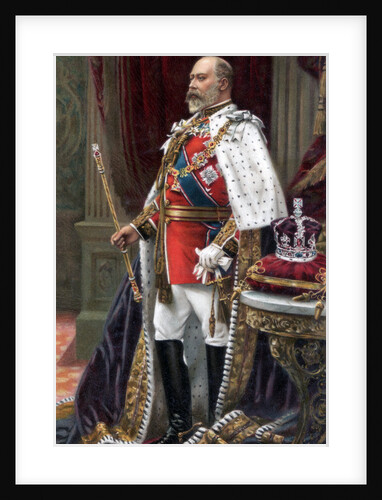 Edward VII in full coronation robes by Anonymous