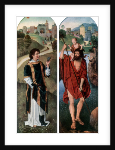 St Stephen and St Christopher by Hans Memling