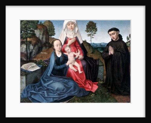 St Anne, The Virgin and Child and a Donor by Hans Memling
