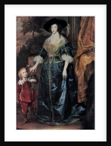 Queen Henrietta Maria and her dwarf Sir Jeffrey Hudson by Anthony van Dyck