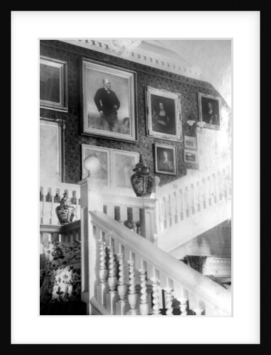 Staircase decorated with paintings by Anonymous