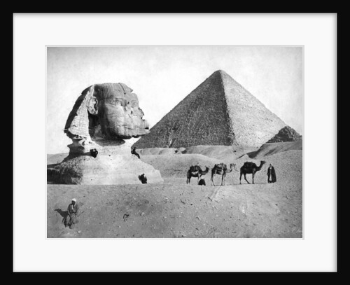 The Sphinx and Pyramid at Giza, Egypt by Anonymous
