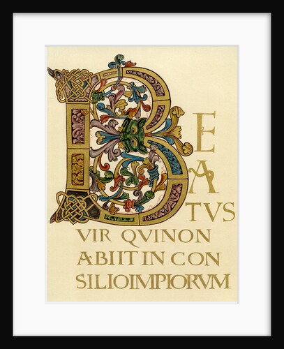 Initial letter 'B', 980-1000 AD by Anonymous